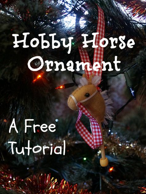 I first made my hobby horse ornaments last year , and posted one on the old Jupiter Hollow blog, and I'm finally getting around to sharing t... Horse Ornaments Diy, Cowboy Christmas Ornaments, Festival Tree, Peppermint Ornaments, Wood Burned Gifts, Felt Tutorial, Crafts 2023, Diy Felt Christmas Ornaments, Horse Christmas Ornament