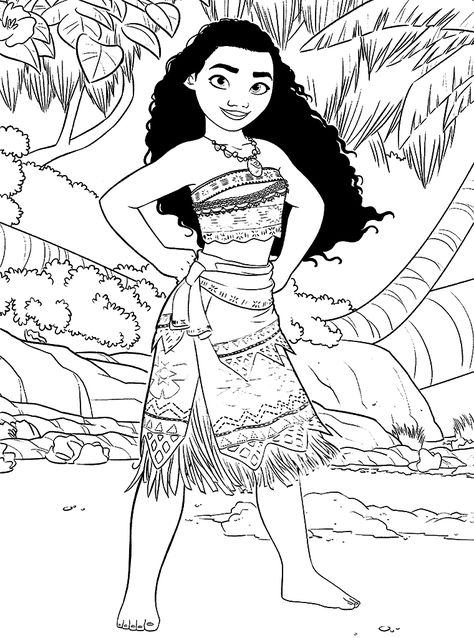 Moana Coloring Pages for Kids Moana Coloring Sheets, Moana Coloring, Moana Coloring Pages, Moana Disney, Kids Colouring, Disney Princess Colors, Walt Disney Characters, Moana Party, Pattern Coloring Pages