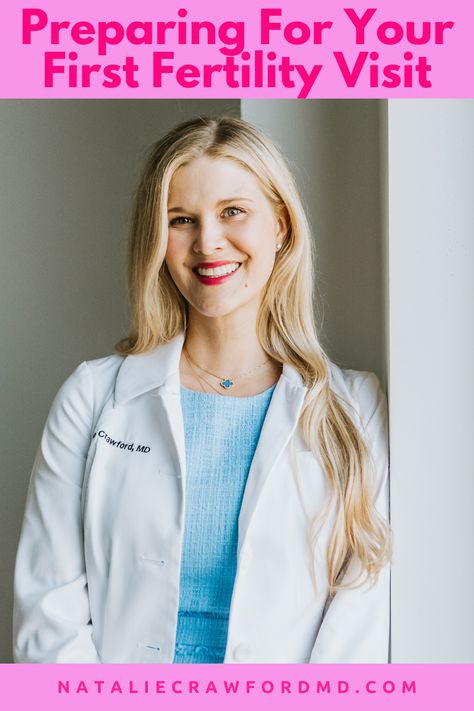 Dr. Natalie Crawford gives you tips on how to prepare and what to expect at your first visit with a fertility doctor. She goes over what you need to share with your doctor, things you need to know about the clinic, the different types of evaluations and more! Doctor Things, Things To Ask, Fertility Doctor, Fertility, Girly Things, Different Types, Need To Know, To Share