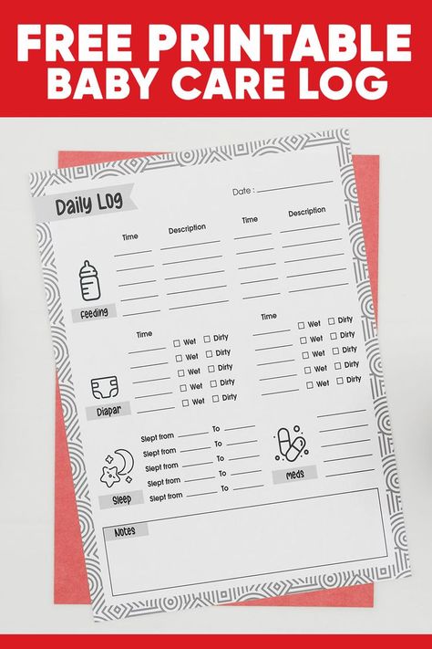 Infant Daily Report Printable Free, Infant Care Sheet, Daycare Daily Report, Daycare Daily Sheets, Baby Daily Log, Tracker Printable Free, Infant Daily Report, Infant Daycare, Baby Belle