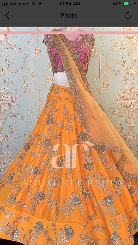 Orange Lehenga, Indian Bridesmaid Dresses, Anushree Reddy, Indian Skirt, Silk Sarees With Price, Glamorous Outfits, Anarkali Dress Pattern, Indian Designer Suits, Designer Bridal Lehenga