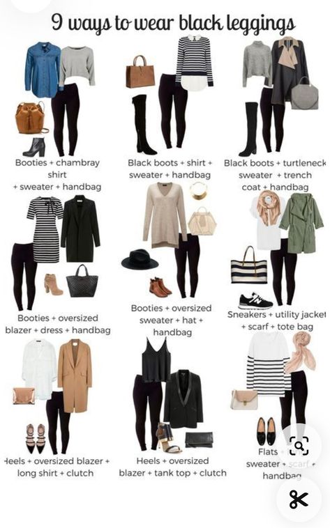 Ways To Wear Black Leggings, Black Leggings Outfit Ideas, Outfits Leggins, Shapewear Leggings, Leggings Outfit Ideas, Black Leggings Outfit, Fashion Capsule Wardrobe, Leggings Outfit, Legging Outfits