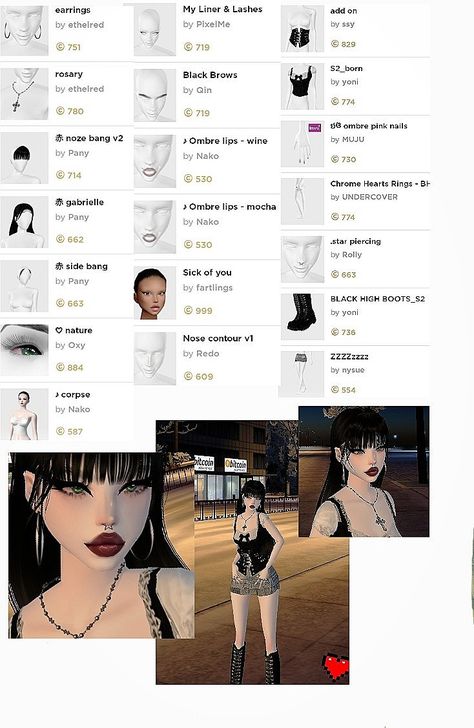 Imvu Grunge, Imvu Face Ideas, Imvu Outfits Ideas Baddie, Imvu Avatar Ideas, Imvu Avi Ideas, Imvu Makeup, Imvu Outfits Ideas, Imvu Fits, Baddie Pfp