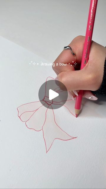 How To Draw Coquette Bow, Ribbon Drawing Tutorial, Coquette Ribbon Drawing, How To Draw Bows Ribbons, Bow Drawing Tutorial, How To Draw A Bow Step By Step, How To Draw A Ribbon, Coquette Bow Drawing, Bow Drawing Reference