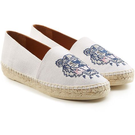 Kenzo Embroidered Espadrilles (2.075.445 IDR) ❤ liked on Polyvore featuring shoes, sandals, white, kenzo espadrilles, kenzo, embroidered sandals, kenzo shoes and white sandals White Espadrille Sandals, Kenzo Espadrilles, Embroidered Espadrilles, Embroidered Sandals, Kenzo Shoes, White Espadrilles, Espadrilles Shoes, Sandals White, White Sandals