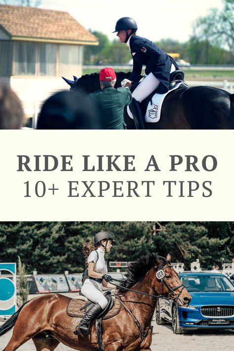 Ready to ride like a pro? Here are 10+ easy horseback riding tips that will improve your riding forever. #HorsebackRiding #HorseRidingTips English Riding Tips, Horse Riding Tips English, Horse Guide, Horseback Riding Tips, Horseback Riding Lessons, Riding Tips, Horse Riding Tips, Equestrian Helmet, Horseback Rider