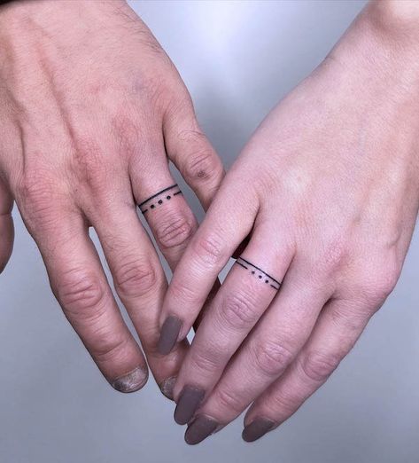 Morse Code Ring Tattoo, Male Ring Tattoo Wedding Bands, Delicate Ring Tattoos For Women, Minimalist Wedding Ring Tattoo, Dainty Wedding Ring Tattoo, Wedding Date Ring Tattoo, Finger Tattoos Wedding Ring, Dainty Ring Tattoos For Women, Tattoo Wedding Rings Women