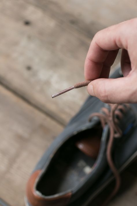 How to: Fix Your Shoelace Tips & Repair Frayed Laces Homemade Beard Oil, Beard Oil Recipe, Shoe Lacing, Frozen Pipes, Craft Knives, Repair Clothes, Craft Knife, Beard Oil, Shoe Lace