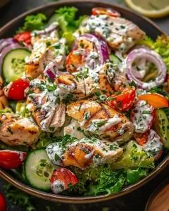 Mediterranean Delight: Tzatziki Chicken Salad - NorthEast Nosh Recipes Tzatziki Chicken Salad, Tzatziki Chicken, Chicken Salad Ingredients, Feta Chicken, Garlic Parmesan Chicken, Vegetable Stew, Fresh Chicken, Baked Chicken Breast, Spinach And Feta