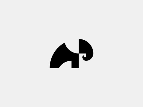 Elephant Geometric, Elephant Icon, Elephant Logo Design, Elephant Vector, Black Branding, Geometric Elephant, Branding Images, Black And White Logos, Ceramic Elephant