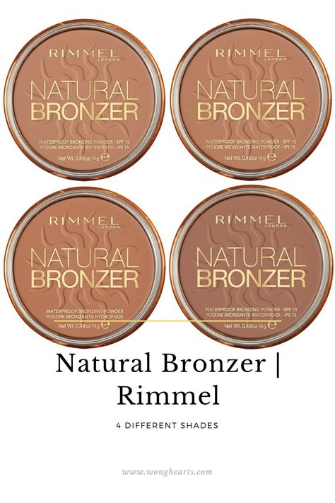 Everyday natural Rimmel bronzer makeup look. A tutorial swatch of the #22 Sun Bronze is on my blog ~ It is a bit chaky when applying this bronzing product, but it's settle enought that you can slowly build up the color. #rimmelbronzer #summerbronzer #naturalglow Rimmel Bronzer, Rimmel Natural Bronzer, Bronzer Makeup, Makeup Order, Best Bronzer, Rimmel London, Makeup Bronzer, Bronzing Powder, Affordable Makeup