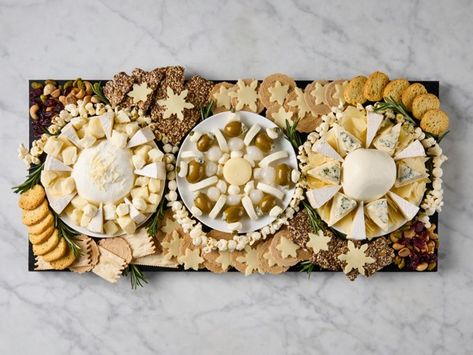 Snowflake Charcuterie Board, Winter Second Birthday, Veggie Platter Display, Second Birthday Party Ideas, Olive Recipes Appetizers, Babybel Cheese, Platter Display, Cupcake Diaries, Assorted Nuts