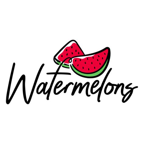 Watermelon Shirt Ideas, Watermelon Graphic Design, Watermelon Font, Watermelon Illustration Cute, Watermelon Lettering, Adobe Illustrator Art, Watermelon Bullet Journal Theme, T-shirt Design Illustration, Lettering Download