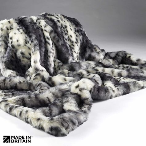 Grey Lynx | Tan Lynx A medium pile, multi-tonal faux fur throw. Features a luxury faux suede in reverse. 140x180cm • no animal cruelty• sitting on the throw will have an adverse effect on the pile side of the product, and is not advisable• please bear in mind that the colour may look different in person due to various screen resolutions Fur Bedding, Faux Fur Material, Faux Fur Throw Blanket, Luxury Throws, Grey Throw, Fur Throw Blanket, Fur Fabric, Striped Throw, Fur Blanket