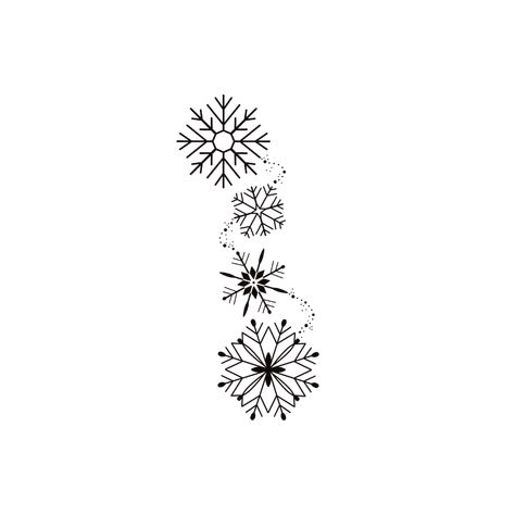 The Snowflake tattoo symbolizes ephemeral perfection. Each snowflake, with its intricate geometric patterns, reminds us that every moment and every being is unique. This poetic motif invites us to celebrate the singularity of life and the purity of new beginnings, enveloped in the peaceful silence of winter. With this tattoo, you can stand out with an elegant and original design of falling snowflakes dancing in the winter sky.