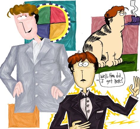 John Arbuckle, Jon Arbuckle, Vampire Hunter D, I Hate Mondays, Garfield Cat, Artist Collective, Sketchbook Art Journal, Talking Heads, Modern Fantasy