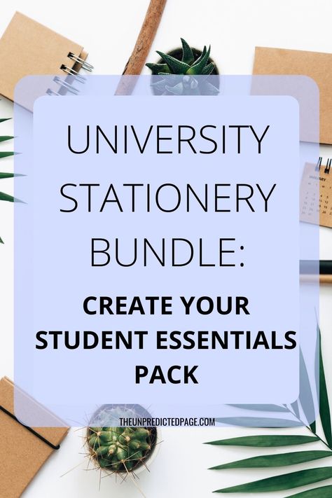 University Stationery bundle: Student Essentials Packs. So I’m guessing you are about to start University or College? Then you’re in the right place! Here you can find exactly what you need in your University Stationery bundle. It’s so simple you can create it yourself. This is also a great list for your home office starter stationary. If you are looking to kit out your workspace at home. These student stationery starter packs are easy to create. Make your stationery pack now! #student Stationery List For College, College Stationery Essentials, University Stationery, College Stationary, Student Essentials, Workspace At Home, University Essentials, Stationery List, University Tips