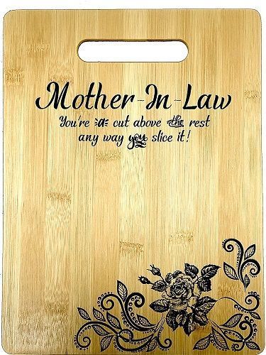 Beautiful Mother In Law Quote Engraved Bamboo Board. Gifts for mother in law. #MothersDay Mother In Law Quotes, Gifts For Mother In Law, In Law Christmas Gifts, Mother In Law Birthday, Law Quotes, Mom In Law, Law Christmas, Day List, Gifts For Mother