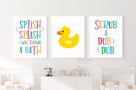 Check out this item in my Etsy shop https://www.etsy.com/in-en/listing/1093271560/splish-splash-i-was-taking-a-bath Splish Splash I Was Taking A Bath, Rainbow Bathroom Decor, Children Bathroom, Rainbow Bathroom, Bath Scrub, Kids Bathroom Wall, Kids Bathroom Art, Kids Bathroom Wall Art, Rainbow Decor