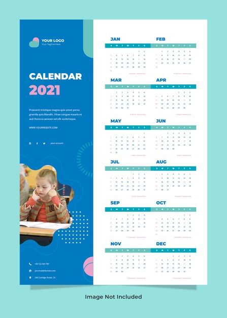 Minimalist education wall calendar template Finance Literacy, Desk Calendar Design, Desk Calendar Template, Wall Calendar Design, Calendar Design Template, Business Calendar, Days And Months, Travel Wall, Calendar Design