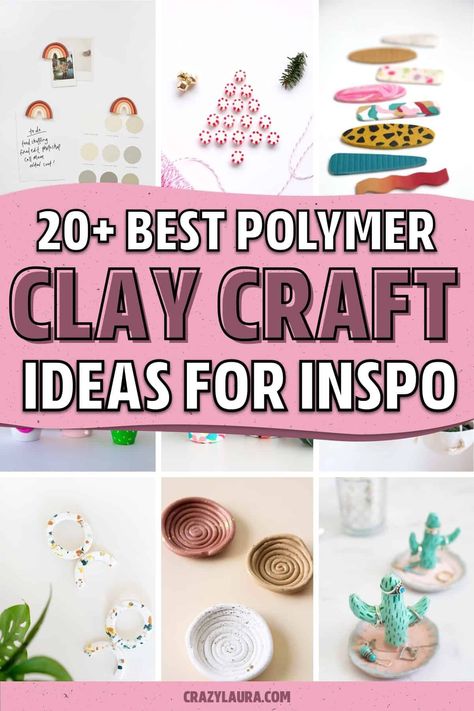 Looking for your next DIY clay project!? Check out these awesome polymer clay ideas for everyone from kids and beginners to experienced crafters! Whether you want to make your own jewelry or something to sell, you’ll find a unique tutorial here! Beginners Polymer Clay Ideas, Oven Bake Polymer Clay Ideas, What To Do With Polymer Clay, Making Figures With Clay, Letter Polymer Clay, Polymer Clay For Beginners Tutorials, Beginner Clay Sculpting Ideas, Stamped Polymer Clay, Things You Can Make With Polymer Clay