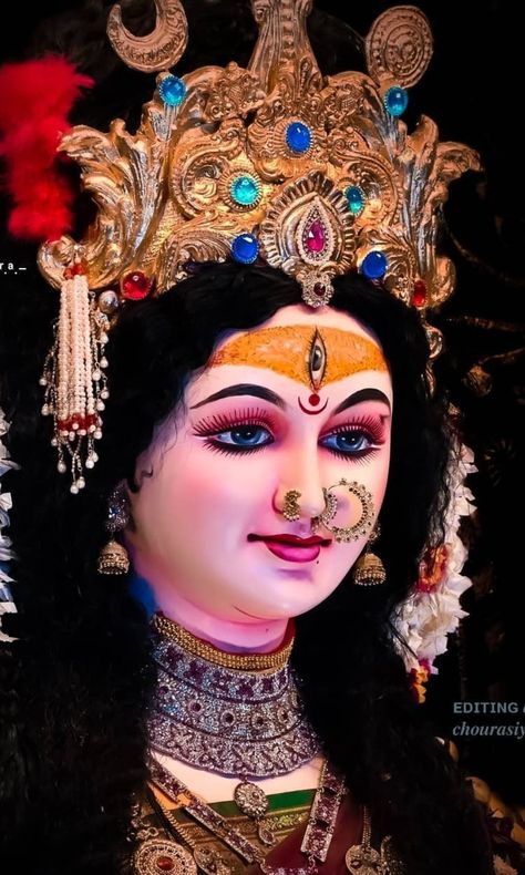 Devi Ji Photo, Durga Matha, Durgamma Photos, Navratri Wallpaper, Durga Photo, Cottage Illustration, Mata Ji, Hanuman Video, Durga Ma