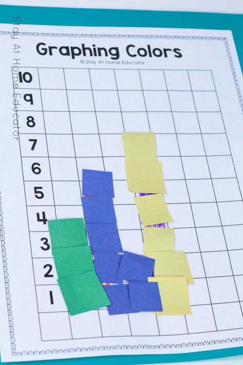 Graphing Project, Bar Graph Template, Graphing Games, Apple Unit, Graphing Activities, Preschool Colors, Color Graphing, Math Instruction, Math Activities Preschool