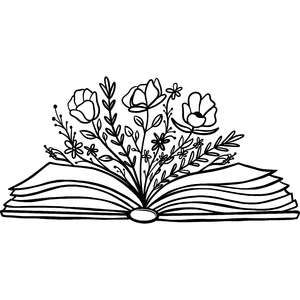 خريطة ذهنية, Idee Cricut, Book Flowers, Pola Sulam, Desenho Tattoo, Book Drawing, Flower Svg, Silhouette Crafts, Open Book