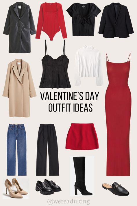 This post is all about Valentine's day outfit ideas perfect to wear on date night. Valentine’s Date Outfit, Valentines Day Dinner Outfits For Women, Valentines Date Outfit Night Dinners, Valentines Date Outfit Night, Valentine’s Day Date Night Outfit, Valentine Date Night Outfits, Valentine’s Day Outfit Ideas, Valentines Day Date Night Outfit, Valentines Dinner Outfit