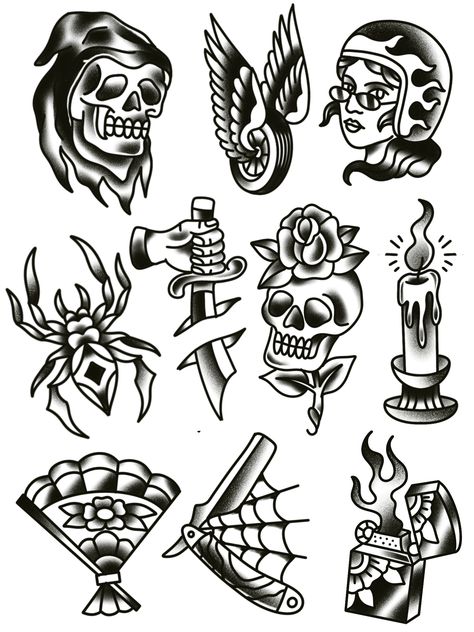 American Traditional 13 Tattoo, Tattoo Designs Men Traditional, Black Traditional Tattoo Ideas, Basic American Traditional Tattoo, Small Simple Traditional Tattoo, Tradition Black Tattoo, Traditional Stencil Tattoo, Japanese Traditional Tattoo Black And Grey, Traditional Style Skull Tattoo