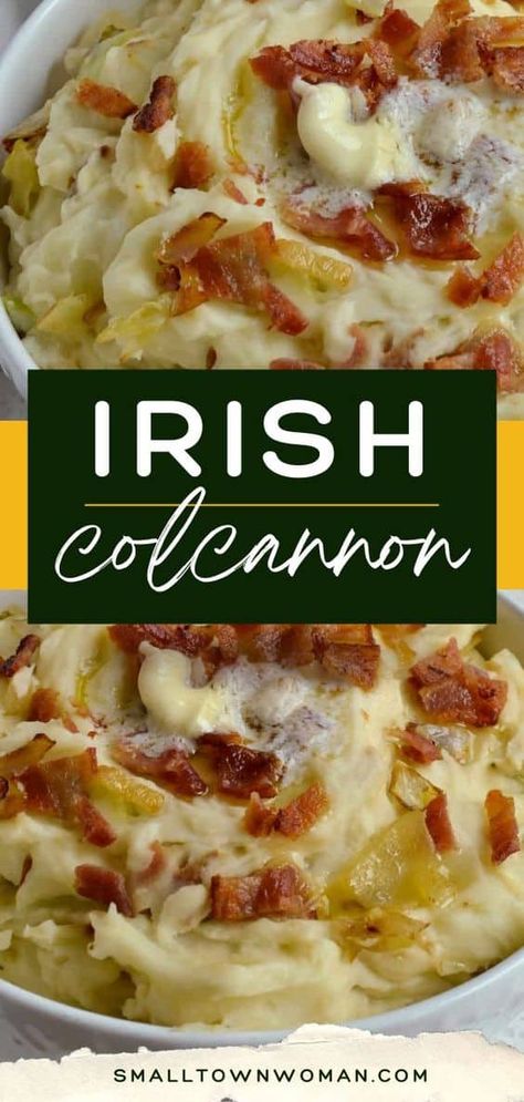 Irish Dinner Recipes, Irish Mashed Potatoes, Irish Colcannon, Colcannon Recipe, Healing Environment, Irish Cooking, Cabbage And Bacon, Potato Side Dishes, Cabbage Recipes