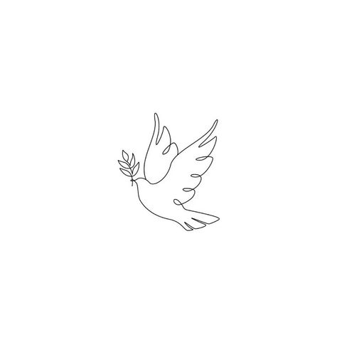 Bird Of Peace Tattoo, Dove Tattoo On Back, Tattoo Doves Flying, Biblical Bird Tattoos, White Winged Dove Tattoo, Red Dove Tattoo, Dove On Hand Tattoo, Single Line Dove Tattoo, Delicate Dove Tattoo