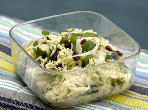 Sweet and Tangy Orzo Salad recipe from Giada De Laurentiis via Food Network Giada In Italy Recipes, Giada De Laurentiis Recipes, Giada Recipes, Orzo Salad Recipes, Orzo Salad, Giada De Laurentiis, Authentic Recipes, Orzo, Summer Salads