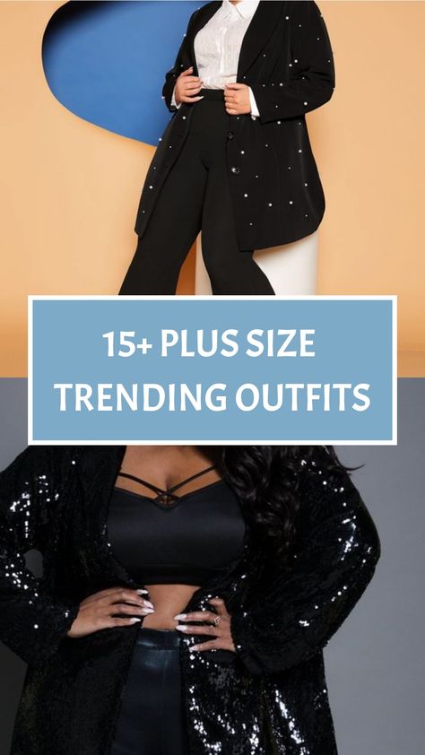 15+ Plus Size Trending Outfits Plus Size New Years Outfit, Plus Size Night Out Outfit Clubwear, Plus Size Going Out Outfits Night, Plus Size Styling, Plus Size Night Out Outfit, Effortless Spring Outfit, New Year's Outfit, Outfit Ideas For Plus Size, Night Out Outfit Clubwear