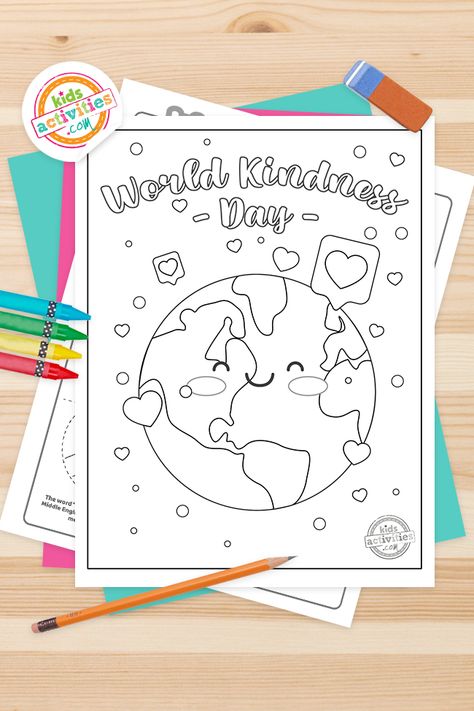 The Complete Guide to Celebrating World Kindness Day on November 13, 2023 World Kindness Day Coloring Pages, World Kindness Day Crafts For Kids, World Kindness Day Craft, World Kindness Day Preschool, World Kindness Day Ideas For Work, Kindness Day Preschool, World Kindness Day Ideas For School, World Kindness Day Activities Kids, Kindness Day Activities Kids