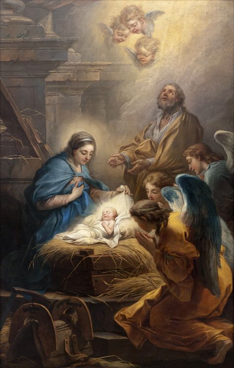 Search media - Wikimedia Commons Lds Artwork, Nativity Of Jesus, Catholic Christmas, Infant Jesus, Nativity Christmas, Christmas Picture, Baroque Art, Saint Joseph, Jesus Christus