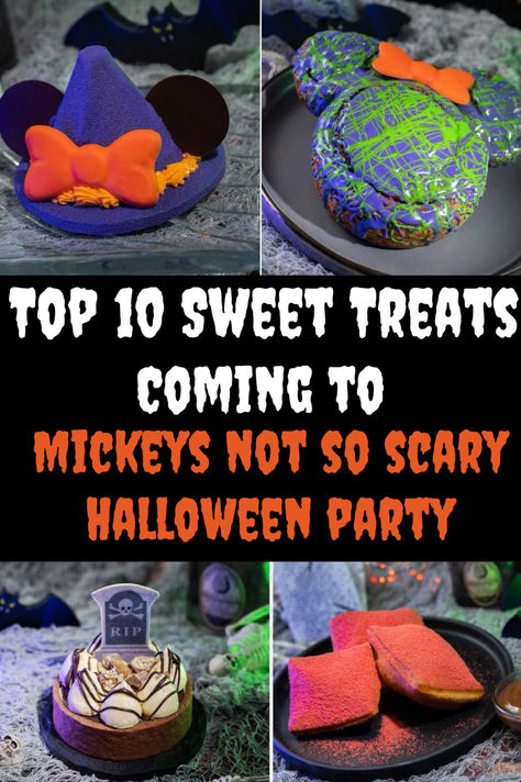 My mouth is already watering!
Mickey’s Not So Scary Halloween Party does not only bring the best characters, parades and festivities to Disney World, it also brings the best sugary snacks!

So, if you have a sweet tooth, you have to head to the parks during the Halloween period and try these 10 decadent treats in 2024. Disney Not So Scary Halloween Party, Mickey Not So Scary Halloween Party, Mickeys Not So Scary Halloween Party, Disney Halloween Treats, Scary Halloween Party Food, Disney's Halloween Treat, Disney Halloween Party, Scary Halloween Food, Disney Halloween Parties