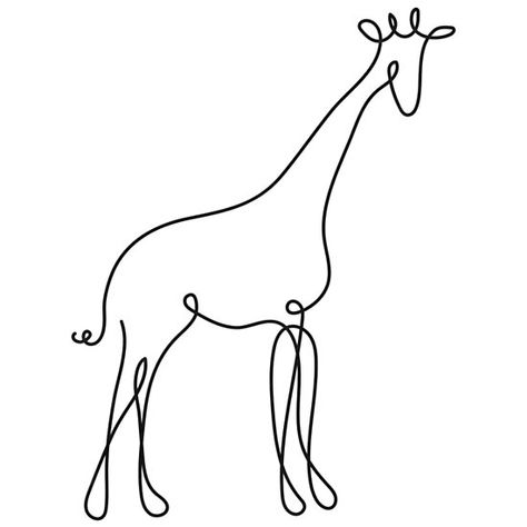 Giraffe Line Drawing, Drawing Of A Giraffe, Boys Tattoo, Giraffe Tattoo, Paint Nite, One Line Drawing, Continuous Line Drawing, A Giraffe, Boy Tattoos