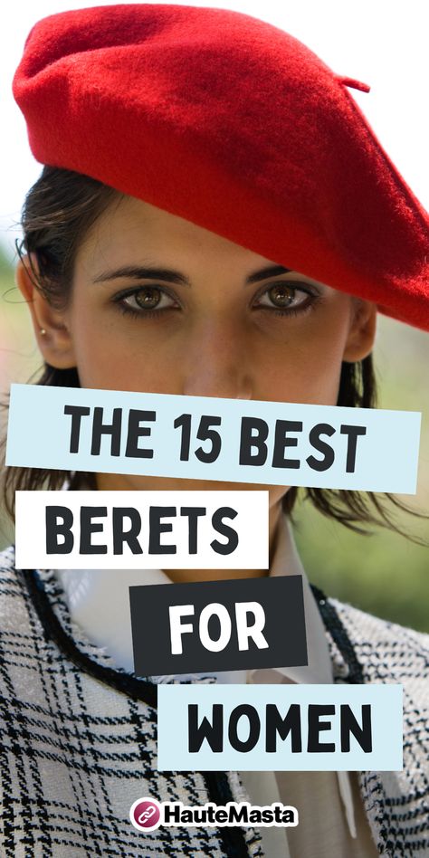 Women Beret Hat Outfit, Stylish Hats For Women Classy, Women’s Hats, How To Wear A Beret Hat, French Beret Outfit, Beret Hat Outfit, Hat Ideas For Women, Types Of Hats For Women, How To Wear A Beret