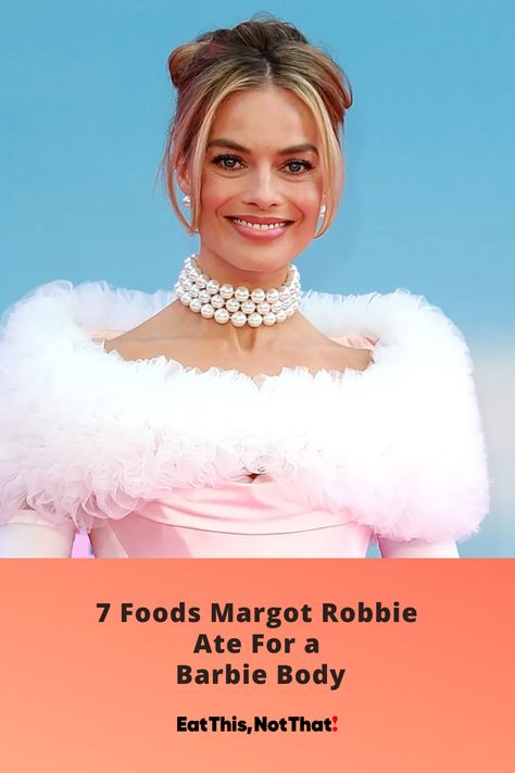 Barbie Diet, Margot Robbie Fashion, Margret Robbie, Hollywood Diet, Barbie Body, Packed Meals, Margot Robbie Style, Retro Bathing Suits, Protein Packed Meals