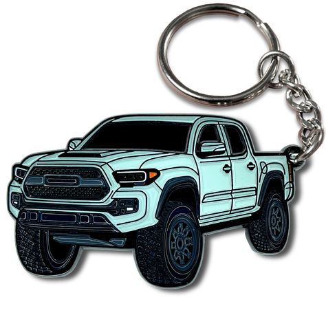 Tacoma Truck Accessories, Tacoma Interior, Toyota Tacoma Accessories, Tacoma Accessories, Tacoma Mods, 2017 Toyota Tacoma, Enamel Keychain, Tacoma Truck, Truck Stickers