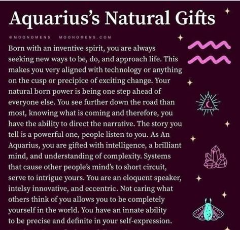 Astrology 101, Aquarius Life, Aquarius Truths, Planet Signs, Sagittarius Women, Aquarius Quotes, Intj Personality, Age Of Aquarius, Aquarius Facts