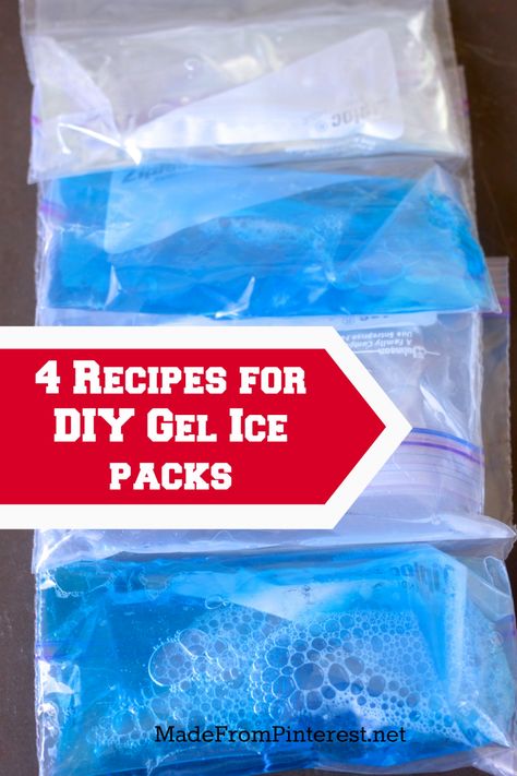 Homemade Ice Pack, Diy Ice Pack, Gel Ice Packs, Ice Packs, Gel Pack, Sports Injury, Ice Pack, Homemade Remedies, Diy Health