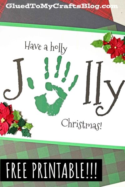 Handprint Holly Jolly Christmas Keepsake Craft For Kids - Glued To My Crafts Baby Christmas Crafts, Christmas Handprint Crafts, Christmas Handprint, Handprint Christmas, Keepsake Crafts, Preschool Christmas Crafts, Winter Activity, Christmas Poems, Holly Jolly Christmas