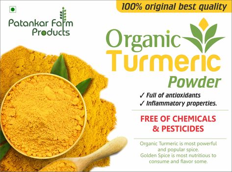 Turmeric Packaging, Turmeric Printing, Turmeric Label Design, Turmeric Powder Packaging, Tumeric Powder, Organic Turmeric Powder, Organic Turmeric, Turmeric Powder, Creative Poster