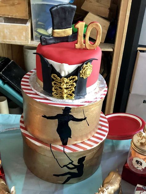 Circus Trapeze Birthday Party Ideas | Photo 4 of 17 | Catch My Party Circus Trapeze, Flying Trapeze, Catch My Party, Birthday Party Ideas, Ideas Photo, Kids Birthday Party, Diaper Cake, Circus, Kids Birthday