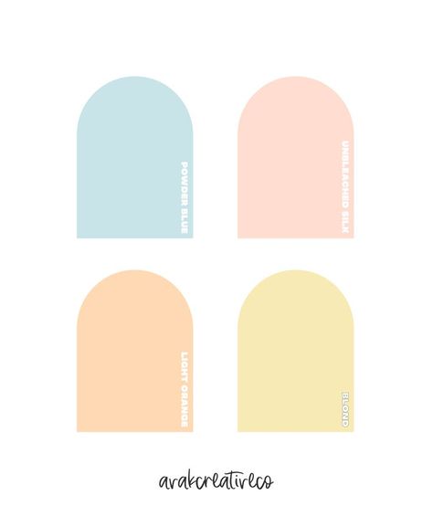 Yellow Pastel Color Palette, Appartement Aesthetic, Yellow Pastel Color, Colour Palette Pink, Pastel Color Party, Blue Yellow Bedrooms, Good Notes Ipad, Color Palette Pastel, Orange Birthday Parties