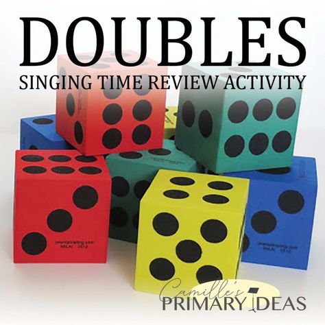 Doubles Singing Time Review Activity - Singing Time Ideas | LDS | Camille's Primary Ideas Singing Time Dice Game, Summer Singing Time Ideas, Lds Singing Time Review Games, Primary Singing Time 2023, Primary Song Review Games, Primary Singing Time Review Games, Primary Music Ideas Singing Time, Primary Singing Time Games, Singing Time Review Games