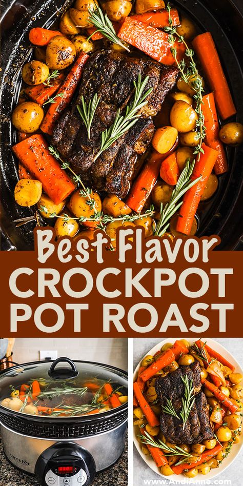 Pot Roast Crock Pot With Gravy, Pot Roast Crock Pot Recipes With Wine, The Best Slow Cooker Pot Roast, Best Crockpot Pot Roast Recipes, Recipe For Pot Roast Crockpot, Flavorful Roast Crock Pot, Roast And Vegetables In Crockpot, Pot Roast In Instant Pot Recipe, Pot Roast Ideas Slow Cooker