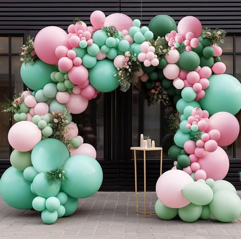 Amazon.com: Green Pink Balloon Garland Double Stuffed Sage Green Baby Pink Balloons Pastel Mint Green Pink Balloons Dusty Green Pink Balloon Arch Kit for Baby Shower Wedding Flamingo Birthday Party Decorations : Home & Kitchen Pink And Green Graduation Party, Flamingo Birthday Party Decorations, Pink Balloon Arch, Pink Balloon Garland, Jasmine Party, Birthday 30, Balloon House, 16th Birthday Decorations, Green Event